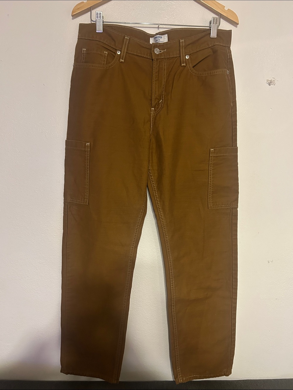 Denizen from Levi's Tan Brown Cargo Pants with Utility Pockets